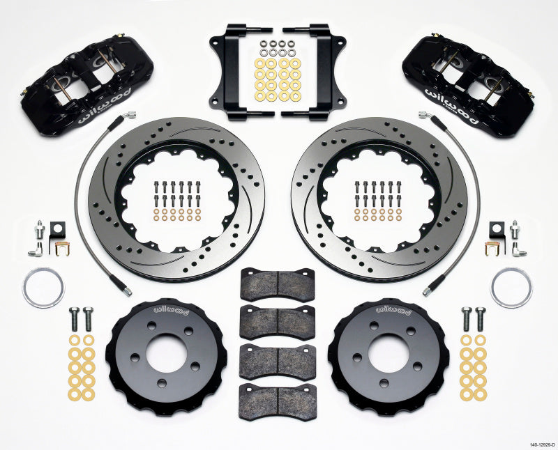 Wilwood AERO6 Front Hat Kit 14.25 Drilled 2008-2009 Pontiac G8 w/Lines Big Brake Kits Wilwood