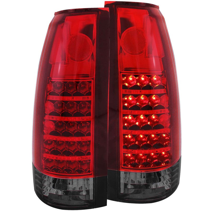 ANZO 1999-2000 Cadillac Escalade LED Taillights Red/Smoke Tail Lights ANZO
