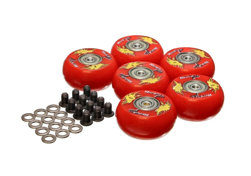 Energy Suspension 2in /50 Mm Wheel (6 Ea) - Red Tools Energy Suspension