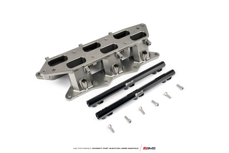 AMS Performance Infiniti Q50/Q60 Port Injection Lower Manifold - Gunmetal Injection Pump Components AMS