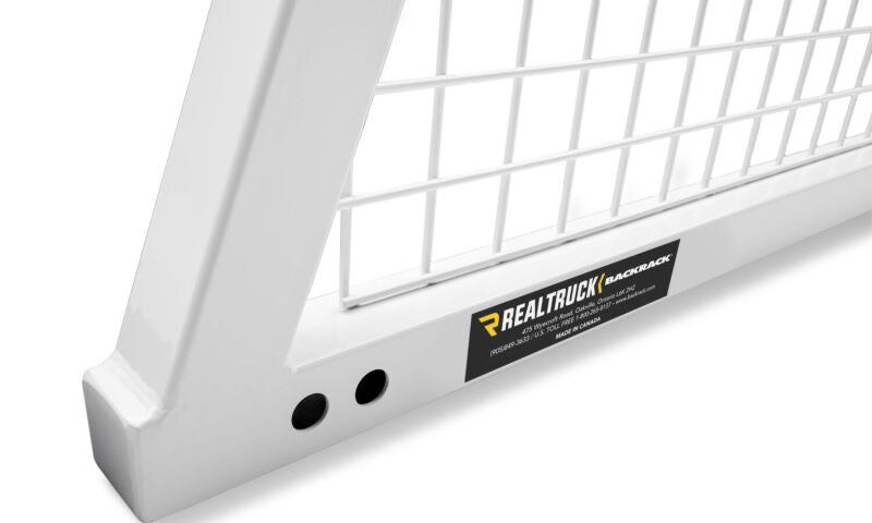 BackRack 15-23 Chev/GMC Colorado/Canyon / 19-22 Ford Ranger Safetyrack Frame ONLY (Req. HW) - White Headache Racks BackRack