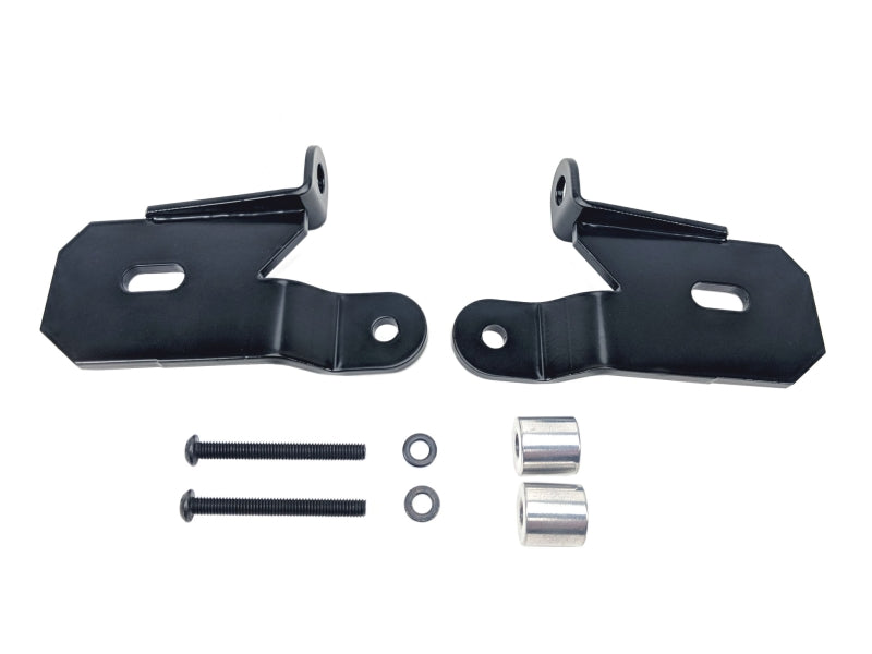 KC HiLiTES 18-19 Jeep Wrangler JL A-Pillar Light Mount Bracket Set (Pair) - Black Light Mounts KC HiLiTES