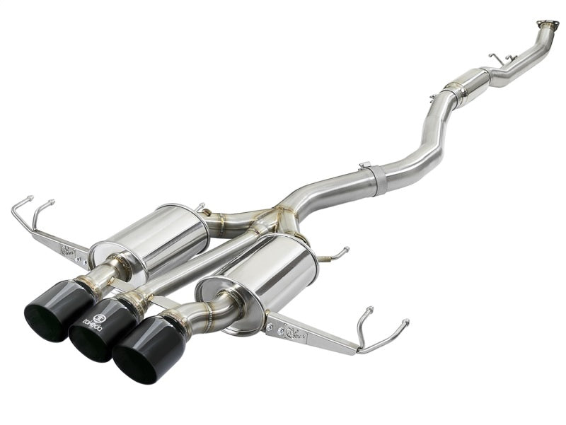 aFe Takeda 3in 304 SS Cat-Back Exhaust w/ Tri-Black Tips 17-18 Honda Civic Type R L4 2.0L (t) Catback aFe
