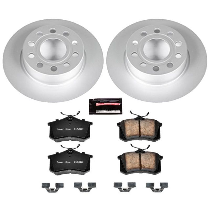 Power Stop 10-13 Audi A3 Rear Z23 Evolution Sport Coated Brake Kit Brake Kits - Performance D&S PowerStop