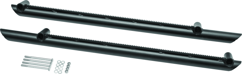 Kuryakyn Takrak Nerf Bars-Pol Rngr Blk Footpegs Kuryakyn