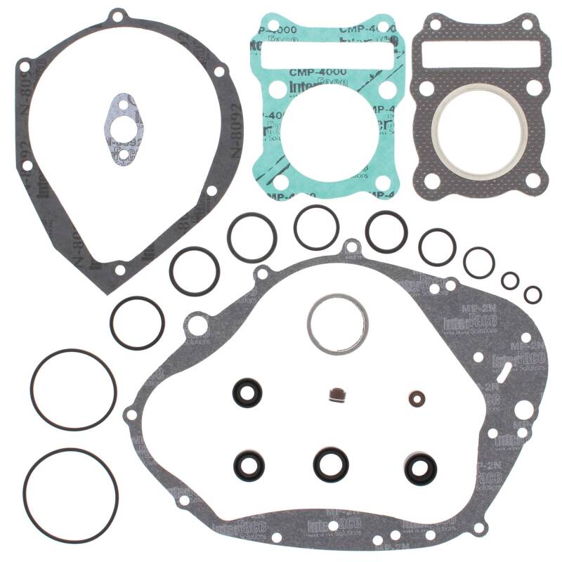 Vertex Gaskets 83-90 Suzuki DR100 Complete Gasket Kit w/ Oil Seals Engine Hardware Vertex Pistons