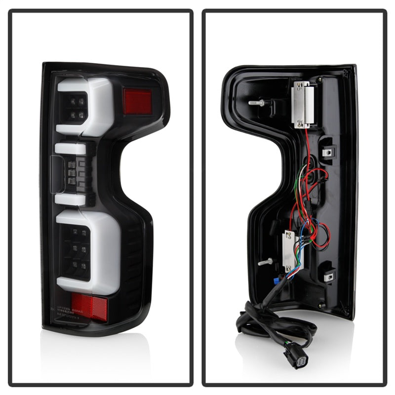 Spyder Chevy Silverado 19-20 LED Tail Light Black ALT-YD-CS19HAL-BK Tail Lights SPYDER