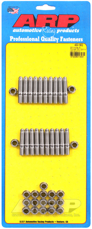 ARP SB Mopar & Pontiac SS 12pt oil pan stud kit Rod Bolt Kits ARP