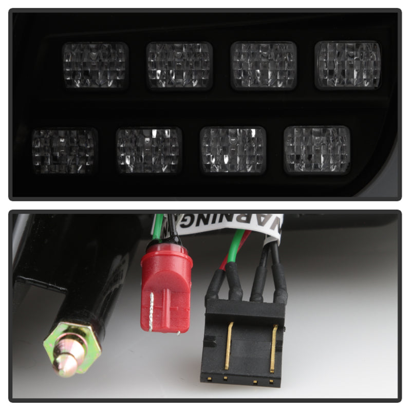 Spyder Mitsubishi Lancer/Evolution X 08-14 V2 LED Tail Lights - Black Smoke ALT-YD-ML08V2-SEQ-BSM Tail Lights SPYDER