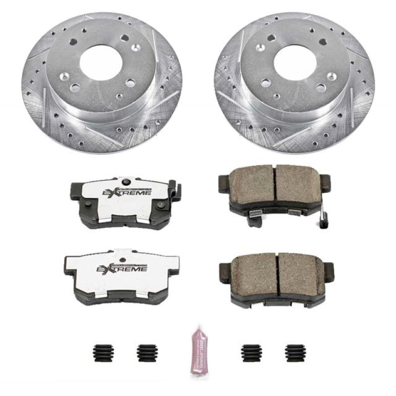 Power Stop 98-99 Acura CL Rear Z26 Street Warrior Brake Kit Brake Kits - Performance D&S PowerStop