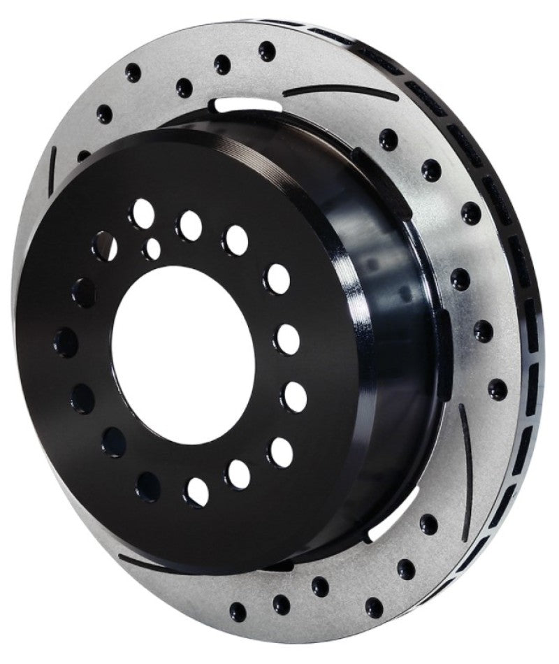 Wilwood Rotor-2.32in Offset-SRP-BLK-Drill-RH 12.19 x .810 - 5 Lug Brake Rotors - 2 Piece Wilwood