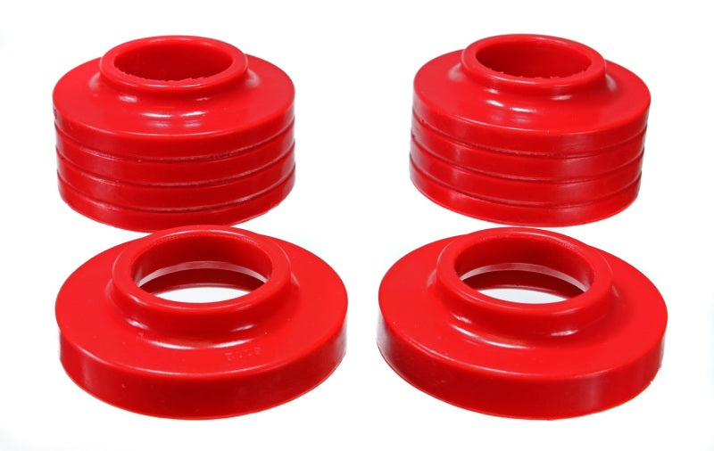 Energy Suspension Jeep Spring Isolators - Red Bushing Kits Energy Suspension