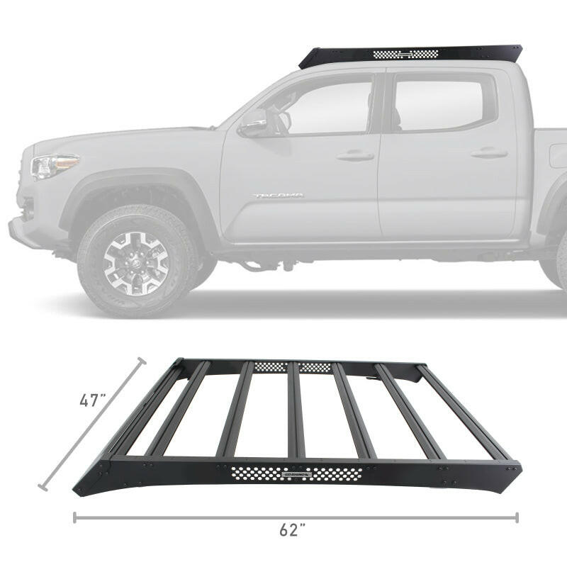 Go Rhino 16-23 Toyota Tacoma DC Ceros Low Profile Roof Rack - Tex. Blk Roof Rack Go Rhino