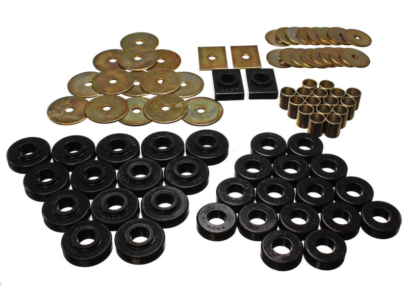 Energy Suspension Gm Body Mount Set - Black Bushing Kits Energy Suspension