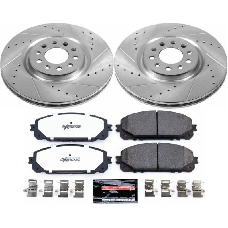 Power Stop 17-19 Jeep Cherokee Front Z36 Truck & Tow Brake Kit Brake Kits - Performance D&S PowerStop