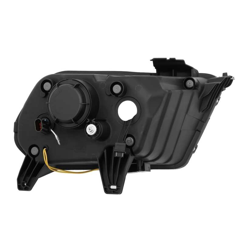 AlphaRex 10-12 Ford Mustang LUXX LED Proj Headlights Plank Style Alpha Blk w/Activ Light/Seq Signal Headlights AlphaRex