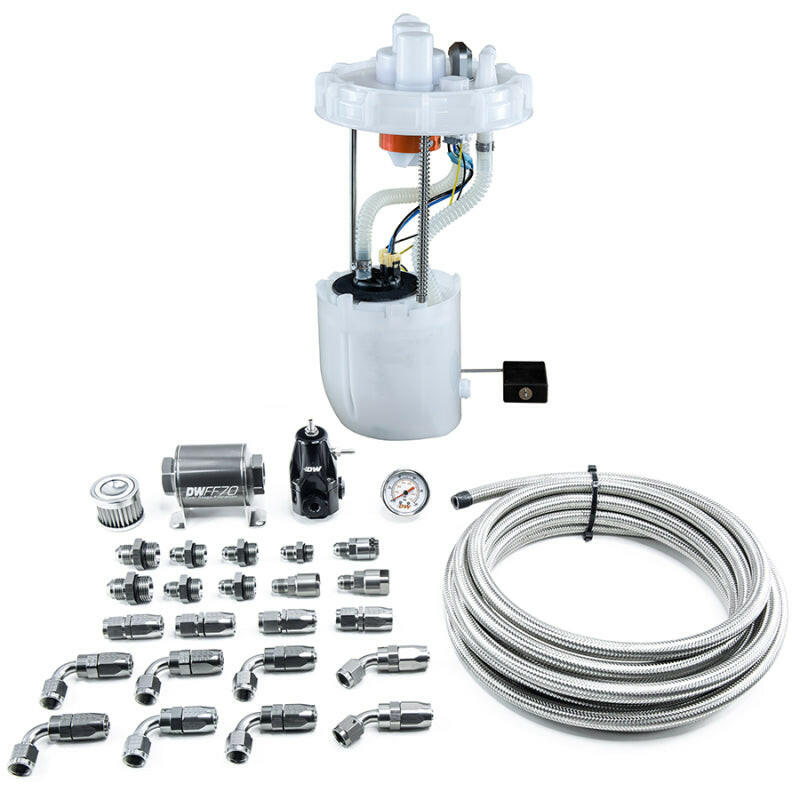 DeatschWerks 12-15 Honda Civic Si/13-15 Acura ILX DW400 Pump Module & Return Kit w/CPE Fuel Lines Fuel Pumps DeatschWerks