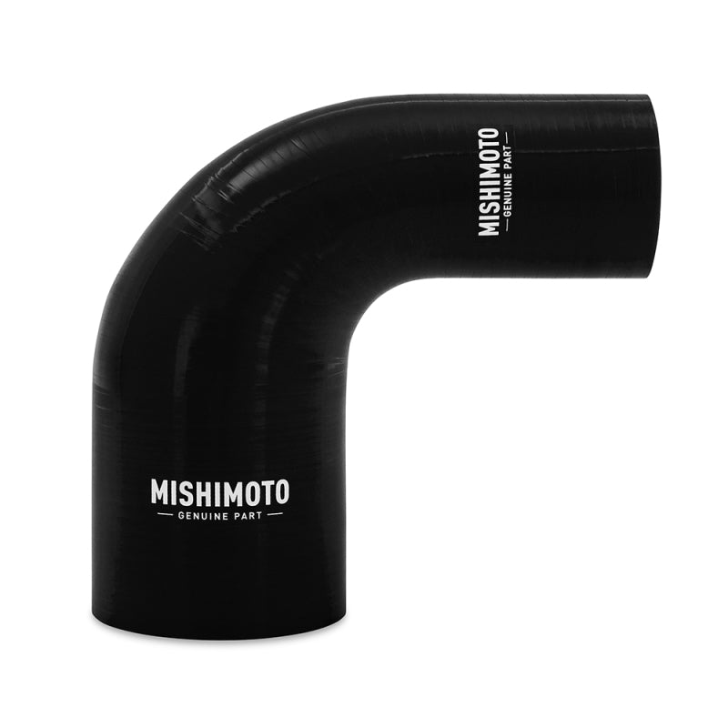 Mishimoto Silicone Reducer Coupler 90 Degree 2in to 3in - Black Silicone Couplers & Hoses Mishimoto
