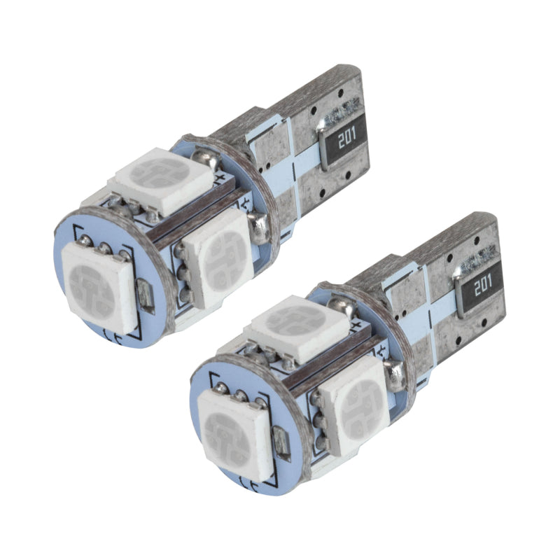 Oracle T10 5 LED 3 Chip SMD Bulbs (Pair) - Purple Bulbs ORACLE Lighting