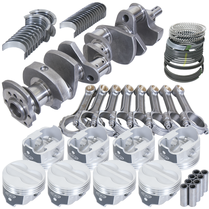 Eagle Chevy 350 3.750in Crank 5.700in I-Beam Rods -10cc 4.060in Pistons Rotating Assembly Rotating Assemblies Eagle