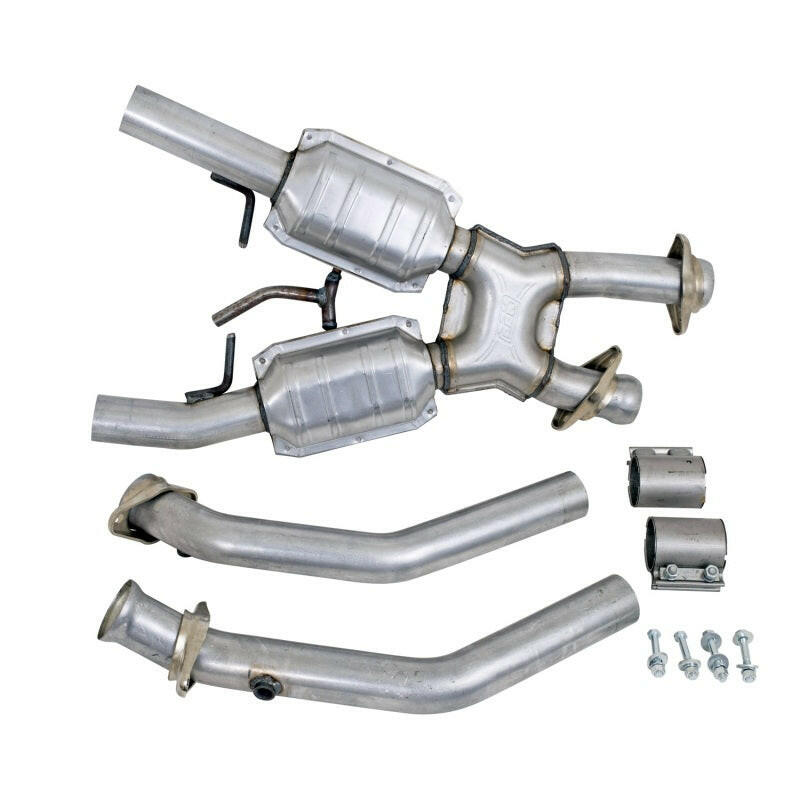 BBK 94-95 Mustang 5.0 High Flow X Pipe With Catalytic Converters - 2-1/2 Catback BBK