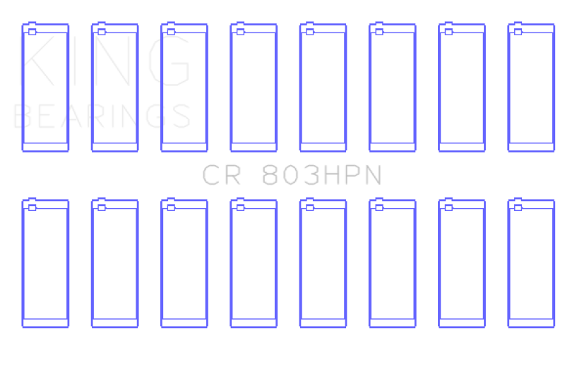 King Engine Bearings GMC SBC 55-67 265/283/302/327 V8 (Size STDX) Performance Rod Bearing Set Bearings King Engine Bearings