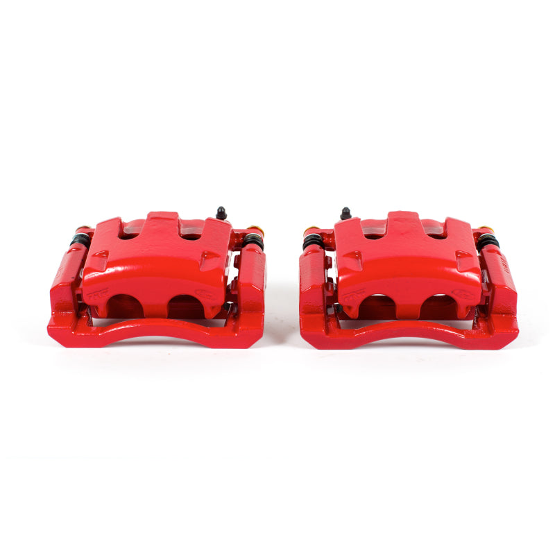 Power Stop 05-12 Ford F-350 Super Duty Rear Red Calipers w/Brackets - Pair Brake Calipers - Perf PowerStop