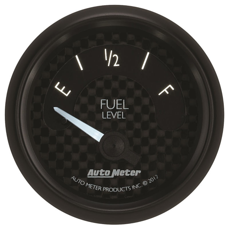 Autometer GT Series 52mm Short Sweep Electronic 240-33 ohms Fuel Level (For use w/ 3262) Gauges AutoMeter