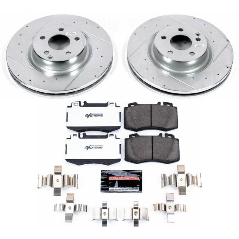 Power Stop 07-09 Mercedes-Benz E550 Front Z26 Street Warrior Brake Kit Brake Kits - Performance D&S PowerStop