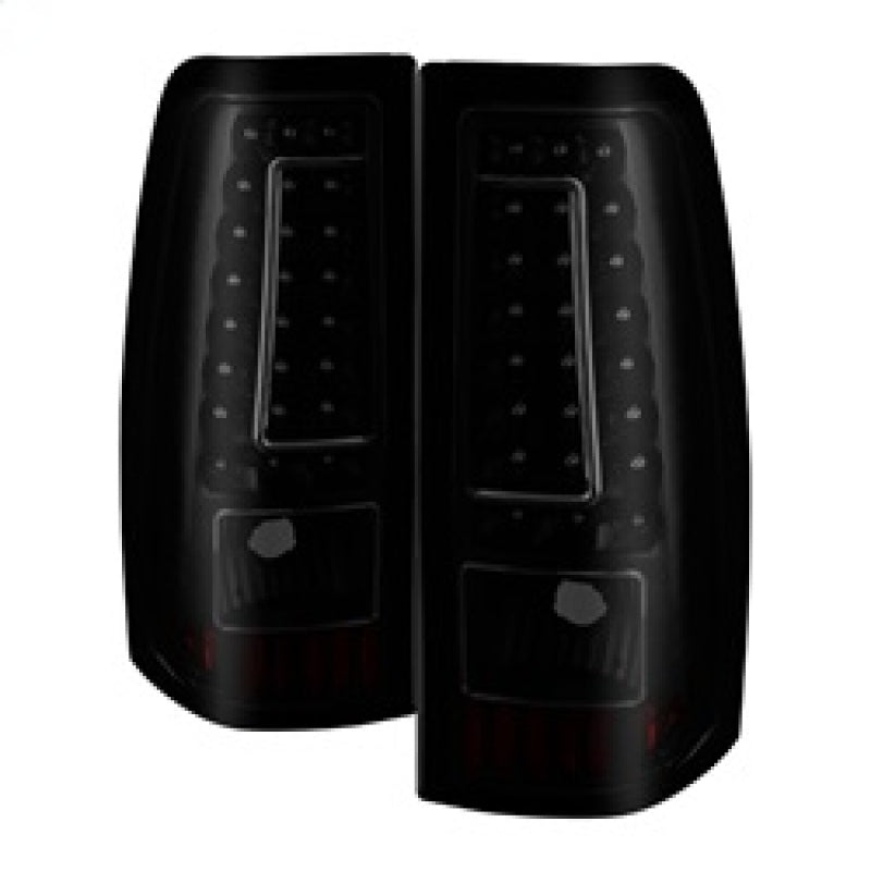 xTune 03-06 Chevy Silverado 1500 (w/o Stepside) LED Tail Lights - Blk Smoke (ALT-ON-CS03-G2-LED-BSM) Tail Lights SPYDER
