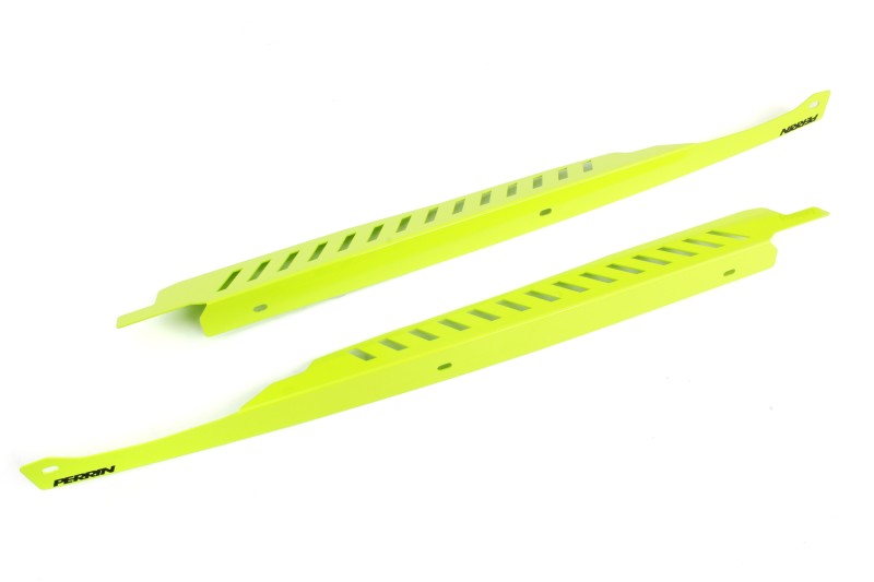 PERRIN 08-14 Subaru WRX/STI / 08-11 Impreza Fender Shroud Set - Neon Yellow Exterior Trim Perrin Performance