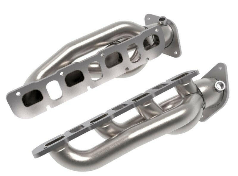 aFe Power Twisted Steel 304SS Shorty Header 2021 Ram 1500 TRX V8-6.2L (uncoated) Headers & Manifolds aFe