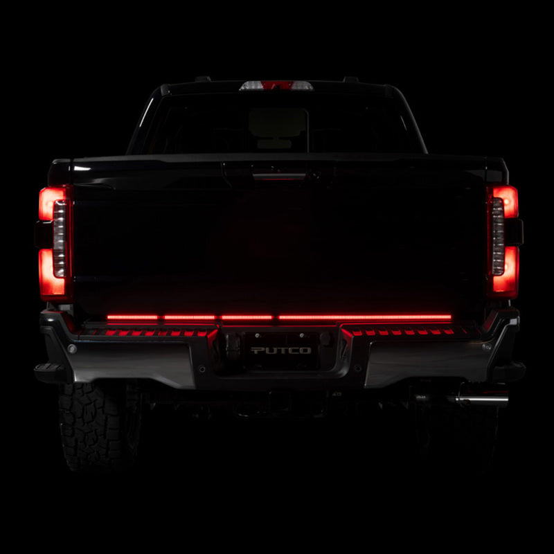 Putco 2021+ Ford F150 w/Factory LED Taillamps & OBS 60in Freedom Blade LED Tailgate Light Bar Light Tailgate Bar Putco