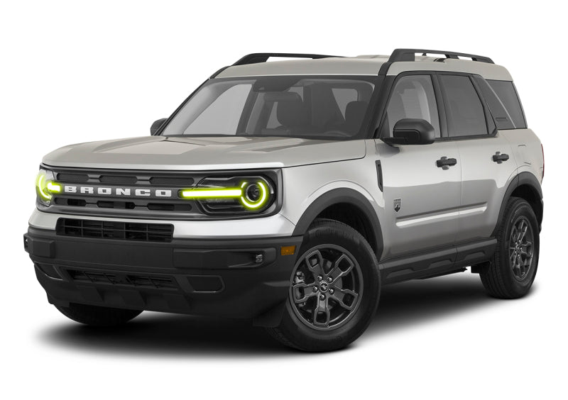 Oracle 2021 Ford Bronco Sport RGB+W Headlight DRL + Halo - ColorSHIFT w/o Controller Headlights ORACLE Lighting
