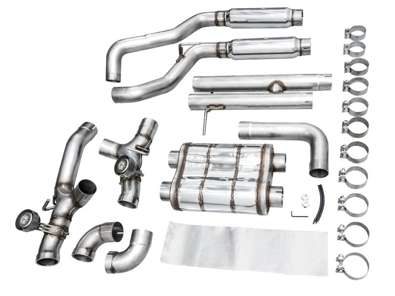 AWE Tuning 21+ Wrangler 392 Switchpath Cat-Back Exhaust- Quad BashGuards Catback AWE Tuning