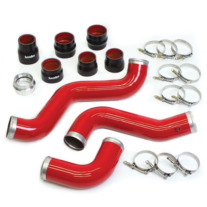 Banks Power 17-19 Chevy/GMC 2500HD/3500HD Diesel 6.6L Boost Tube Upgrade Kit - Red Intercooler Ducting Banks Power