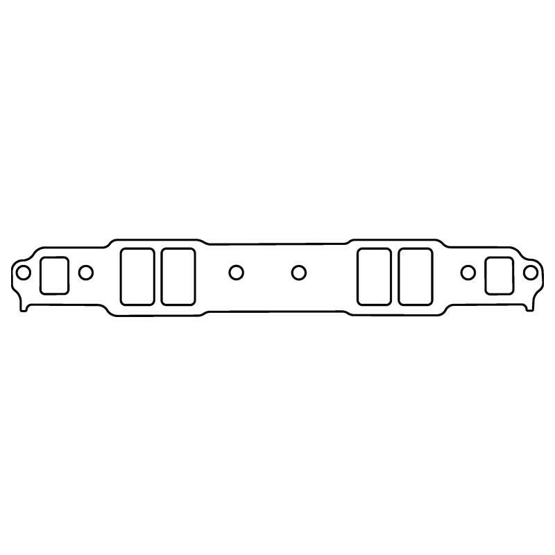 Cometic Chevy Gen1 Small Block V8 .125in Fiber Intake Mani Gskt Set-1.240in x 2.100in Rectangle Port Intake Gaskets Cometic Gasket