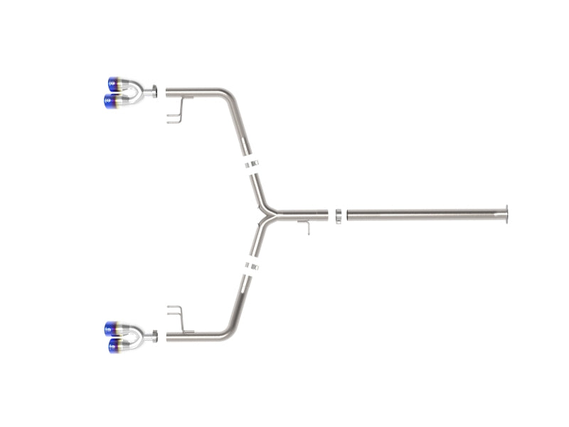 aFe Takeda 21-24 Kia K5 GT L4-2.5L (t) SS Axle-Back Exhaust System w/ Blue Flame Tips Axle Back aFe