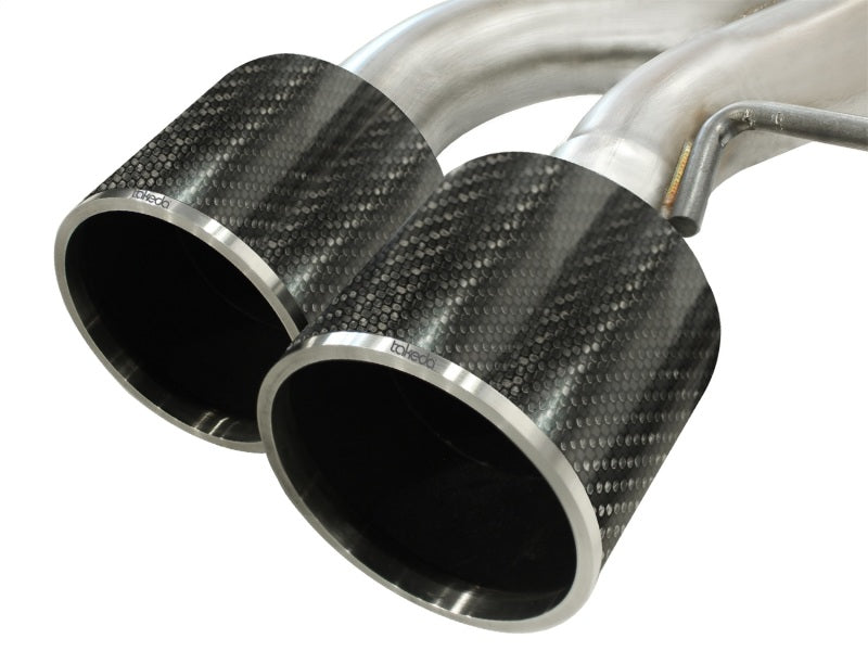 aFe Takeda 3in SS Exhaust Cat-Back 09-14 Nissan GTR V6 3.8L Carbon Fiber Tips Catback aFe