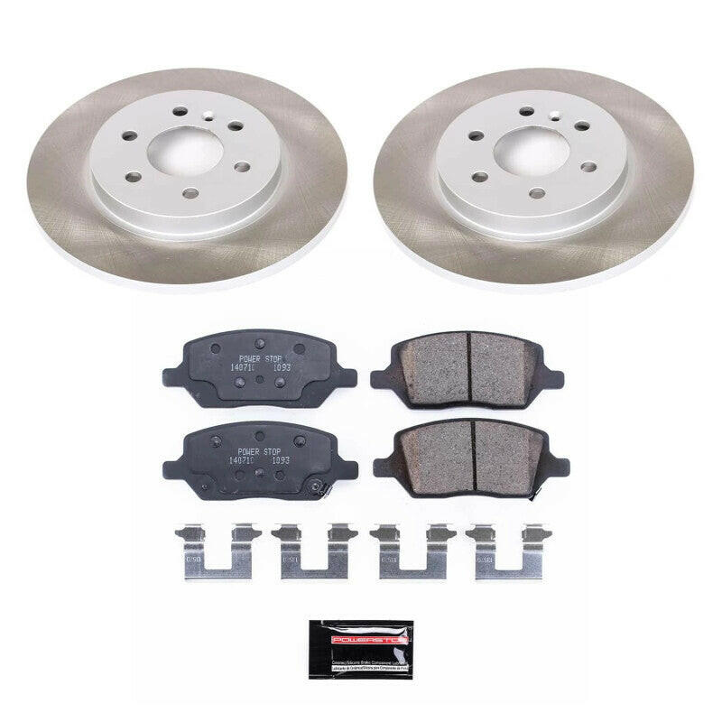 Power Stop 06-07 Saturn Relay Rear Semi-Coated Rotor Kit Brake Kits - Performance Blank PowerStop