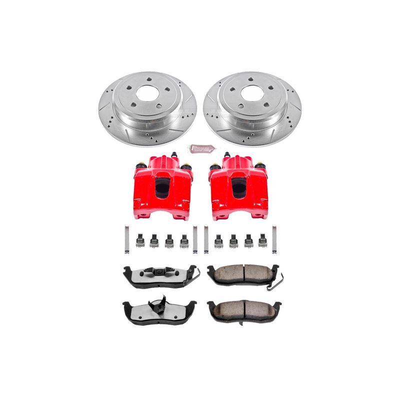 Power Stop 06-10 Jeep Commander Rear Z36 Truck & Tow Brake Kit w/Calipers Brake Kits - Performance D&S PowerStop