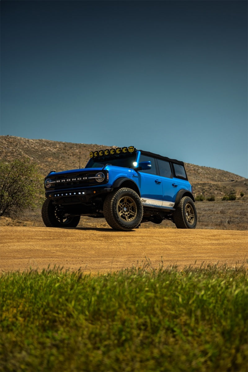 Gibson 21-22 Ford Bronco 4DR Dual Trail Kit Single Exhaust System - Stainless Catback Gibson