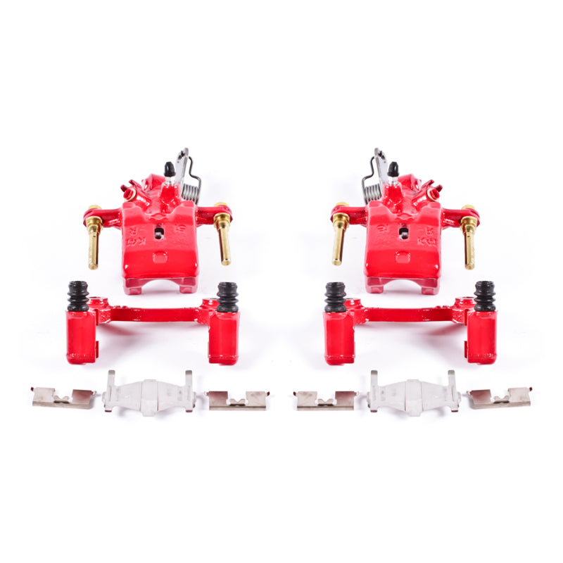 Power Stop 96-01 Infiniti I30 Rear Red Calipers w/Brackets - Pair Brake Calipers - Perf PowerStop