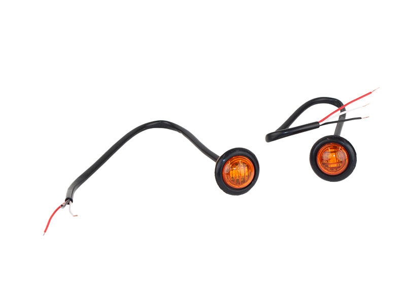 Fishbone Offroad Amber LEDs 3/4In Pair Light Accessories and Wiring Fishbone Offroad