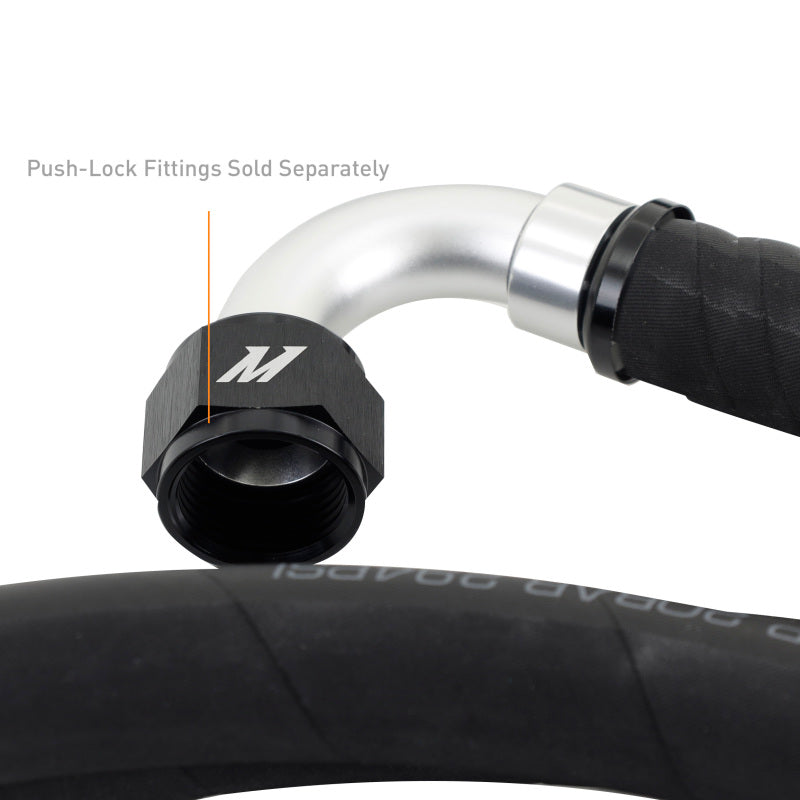Mishimoto Push Lock Hose, Black, -12AN, 120in Length Hoses Mishimoto