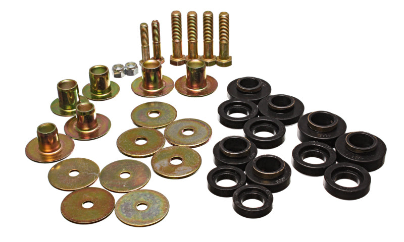 Energy Suspension 67-81 Camaro / 68-74 Nova/Chevy II / 67-75 Firebird/Trans AM Black Body(subframe) Bushing Kits Energy Suspension