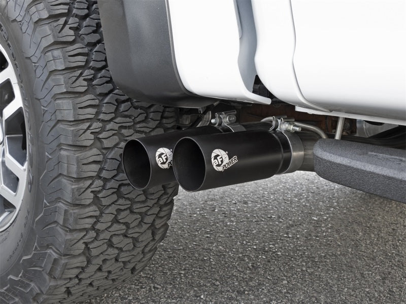 aFe POWER Rebel Series 3in 409 SS Cat Back Exhaust w/ Black Tips 17 Ford F-150 Raptor V6-3.5L Catback aFe