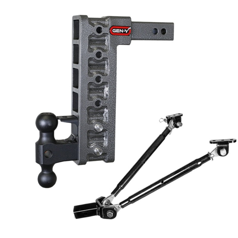 Gen-Y Mega Duty 2in Shank 12.5in Drop 16K Hitch w/Dual-Ball/Pintle Lock Hitch Receivers GEN-Y Hitch