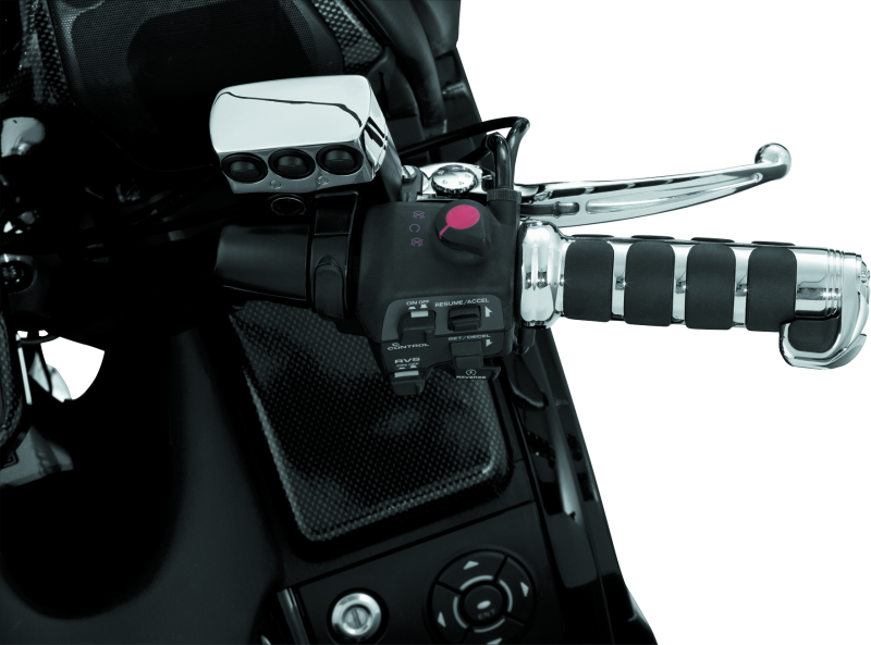 Kuryakyn ISO Grips For GL1800 With Heated Grips Chrome Grips Kuryakyn