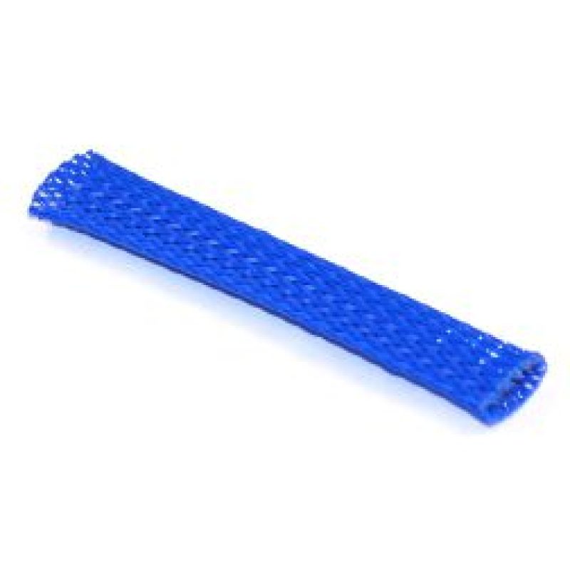 NAMZ Braided Flex Sleeving 10ft. Section (3/8in. ID) - Blue Wire Loom NAMZ